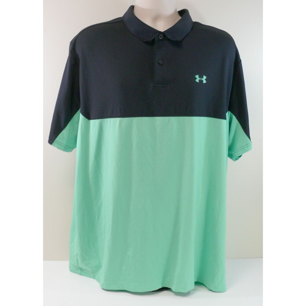 Under Armour short Sleeve Performance Polo heatgear loose Shirt 2 tone XXL